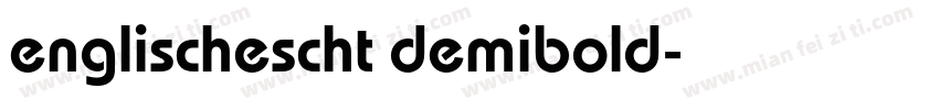englischescht demibold字体转换